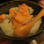 酒菜坊 橋蔵 - だし茶漬け＜鮭＞　ズームアップ