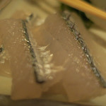 酒菜坊 橋蔵 - さより刺＆つぶ貝刺　ズームアップ