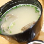 札幌ザンギ本舗 - あさり汁