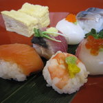 旬菜 和花 - えび・たい・サーモン・かつおたたき・いか・さんま酢〆・厚焼き玉子