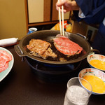 人形町今半 - 調理してくれます