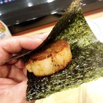 寿司大 - 帆立貝柱の磯辺焼き