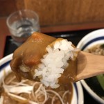 信州屋 - カレー丼のアップ