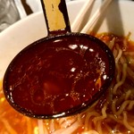上海華龍 - 【2018.11.9(金)】四川風ラーメンのスープ