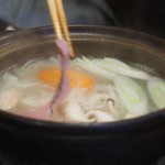 Kimmedai Semmon Izakaya Taishabu Zombun - 野菜を入れて出汁が出てからしゃぶしゃぶ