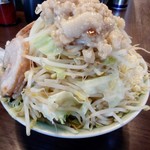かじろうramen7 - ラーメン小、野菜あぶらマシマシ、にんにくマシ