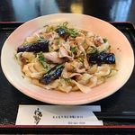 高砂 - 梅豚冷しゃぶきしめん