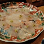 花いち - カワハギ造り（１本釣り）