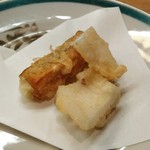 花いち - アオリイカと干芋の天ぷら