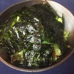 Lettuce and Korean seaweed salad