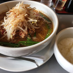 味世 - 台湾ラーメンとライス小  この組み合わせは最強です