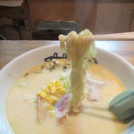 喜楽屋 神龍 - 会津白べこラーメン（麺）