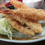 えびせい - 海老とアジフライ定食