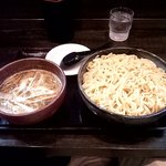 麺屋彩々 - 味噌つけ麺　全体(大盛り)