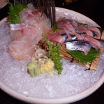 鯛の昆布〆とさんまの刺身