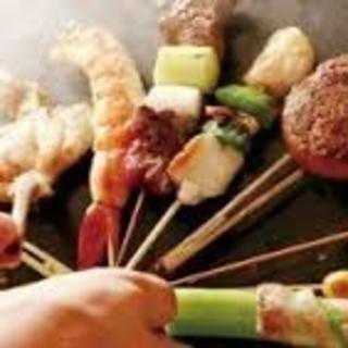 ★50 types of carefully selected creative Grilled skewer ★