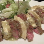 雪月風花 - ◆神戸牛のたたき　和風カプレーゼ仕立て＠９８０円