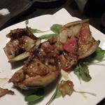 雪月風花 - ◆加茂なすと国産若鶏のカクテル田楽焼き＠７８０円