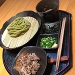 Maccha An Kenshin - ランチBセット冷たい抹茶肉うどん