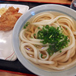 讃岐うどん 條辺 - かけうどん１玉（400円）＋かしわ天（130円）
            