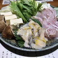のどぐろ専門 銀座 中俣 - 温物：のどぐろと鮑しゃぶ のどぐろのつくね2