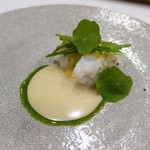 MAISON LAFITE - 大分のハモと焼きなすピューレを柚子胡椒ソースで