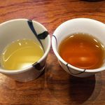 鳥料理 玉ひで - 軍鶏のコラーゲンスープ＆麦茶