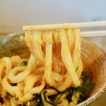 釜揚うどん一紀 - ［2018/10］釜玉うどん(450円)