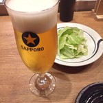 野菜巻き串 てっぺん - 閉店間際にとりあえず生！