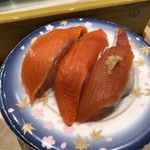 回転寿し　魚一心 - 鮭食べ比べ