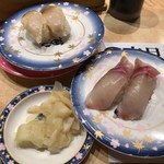 回転寿し　魚一心 - しまあじと北寄