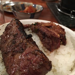 万正 - ハラミンon ライス