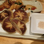 蕎彩 和み月 - シイタケの肉包み