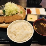 Gyuukatsumotomura - 牛かつ麦めしとろろセット明太子なし１４００円