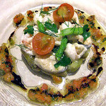 Finbec Naoto - 小海老とムール貝のサラダ 夏野菜と共に
