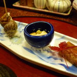 寿司 魚瀬 - ☆お付き出しは３種盛です(^o^)丿☆