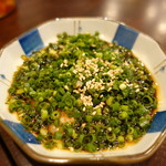 大阪 もつ鍋 PLay - 大人気！湯引きホルモンのネギぽんず