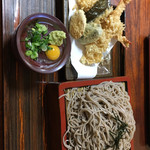 富士 - 天ざるそば（830円）＋大盛り（150円）！！