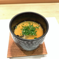 鮨 福原 - 牡蠣の茶碗蒸し