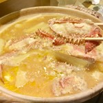 [Hairy Crab Radish Hot Pot] A luxurious hot pot that uses the entire hairy crab.