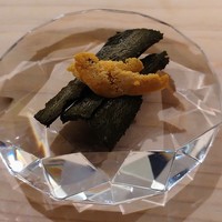 鮨 なんば 日比谷 - 鮑肝雲丹シャーベット