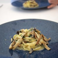 Ristorante Crocifisso - 手打ちパスタ タリアテッレ 3種のキノコのバターソース
