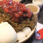 CHA NO HA - 【ほうじ茶のかき氷（680円）】