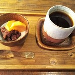 ミルクプリン＋コーヒー