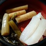 Kamatora - 釜寅 海老名店 ランチ五目釜飯に付く漬物