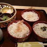 Kazokutei - 味わい三宝そば 1,080円 2018年11月