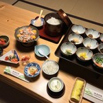 松屋旅館 - 松屋旅館(愛媛県西予市宇和町卯之町)漬物御膳付き御昼食 3,240円