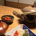 松屋旅館 - 松屋旅館(愛媛県西予市宇和町卯之町)漬物御膳付き御昼食