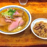 煮干しそば&炊き込みご飯