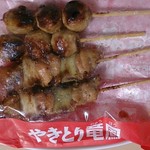 やきとり竜鳳 - 料理写真:ねぎま串(たれ)×2本 つくね串(たれ)×2本